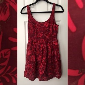 Red Floral Dress